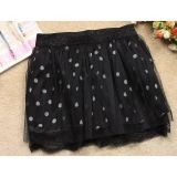 Black polka dot skirt