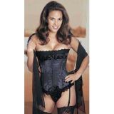 Fishnet corset black