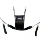 Black Leather Retainer, Sex Swing Strict Leather Premium Sex Sling