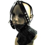 A black muzzle in eco-leather