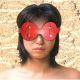 Red eye mask