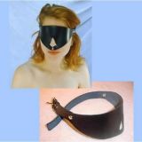 Leather eye mask