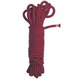 Red cotton rope for BDSM games