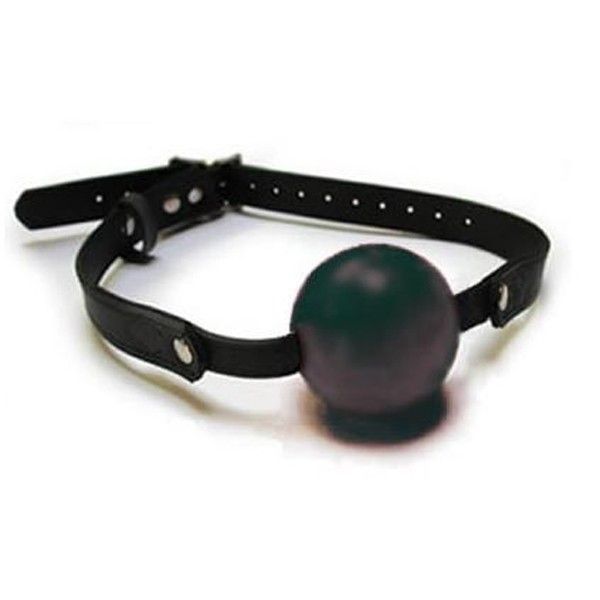 Кляп с силиконовым черным шариком Kinklab Soft Rubber. Артикул: IXI13669