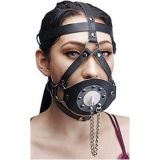 Black mouth gag with studs