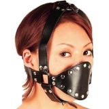 Black soft rubber muzzle