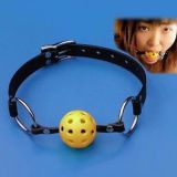 Yellow Breathable Mouth Gag Breathable Ball Gag