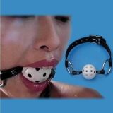 White Breathable Mouth Gag Breathable Ball Gag