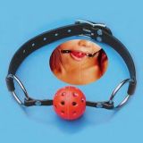 Red breathable ball gag for the mouth
