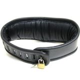 Unique leather soft dog collar