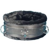 Black collar with fur lining