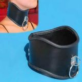 Black leather collar