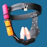 Black female chastity belt