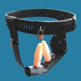 Black female chastity belt