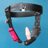 Black female chastity belt