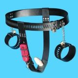 Black female chastity belt