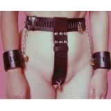 Black female chastity belt