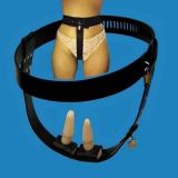 Black female chastity belt