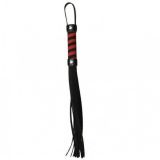 Strict Leather Black and Red Role Playing Whip Strict Leather Premium Flogger