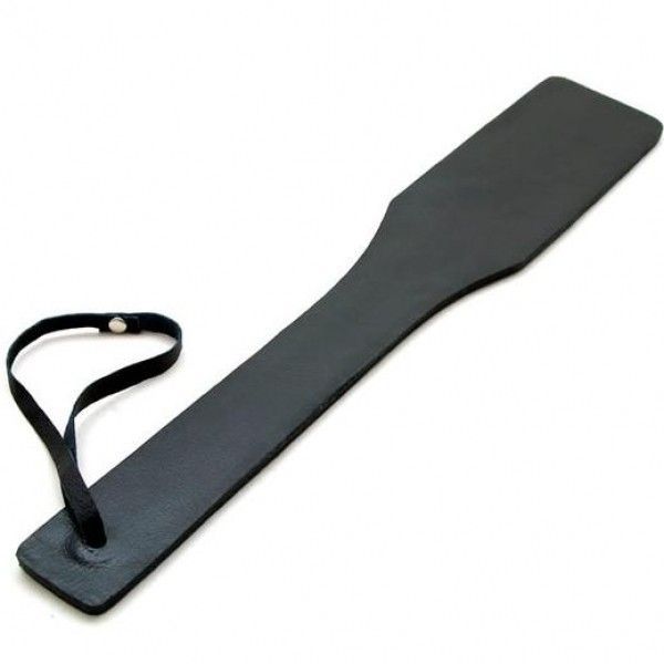 Black leather gun elastic and rigid