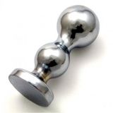 Steel butt plug with 2 spheres