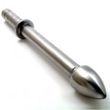 Steel butt plug for deep penetration