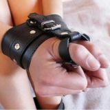 Leather handcuffs