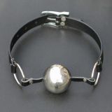 Steel ball gag for the mouth