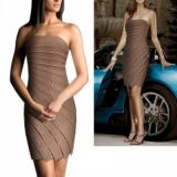 Elegant evening bodycon cocktail dress tiered