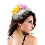 Floral mini hat