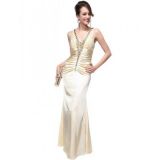 Gorgeous V-Neck Evening Dress