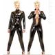 Сексапильный виниловый костюм с молнией Сексапильный виниловый костюм с молнией