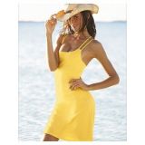 Beach tunic lemon yellow