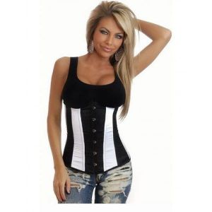 SALE! Inframammary corset black and white. Артикул: IXI16963