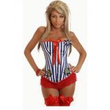 Marine corset with bows