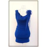 Шикарное синее платье по оптовой цене