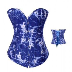 Classic luxury blue corset. Артикул: IXI19041