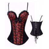 Erotic corset with lips