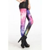 Sexy leggings with galaxy pattern