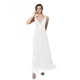 Elegant white dress with shimmering rhinestones