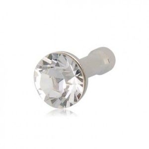 РАСПРОДАЖА! Crystal Decorated Dustproof Cover for iPhone 4/4S 3.5 mm Jack (White). Артикул: IXI25055