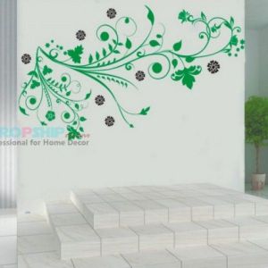 SALE! Vinyl sticker - Green curls. Артикул: IXI25910