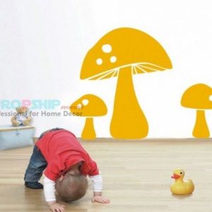SALE! Vinyl sticker - Orange mushrooms. Артикул: IXI25922