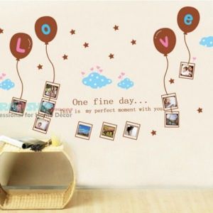 SALE! Vinyl decal - Frames under the photo with the balloons Love. Артикул: IXI25989