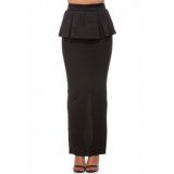 Elegant peplum skirt Maxi length
