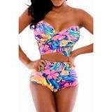 Bright floral swimsuit