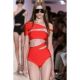 Red swimsuit with hollow out Monokini