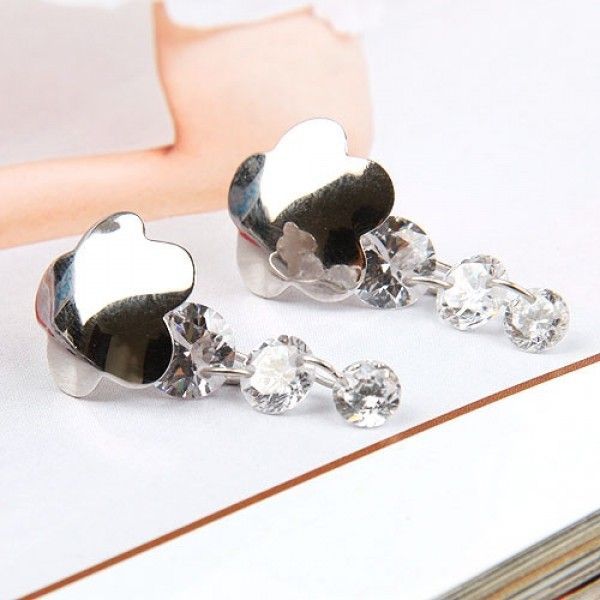 Серебряные серьги с фиолетовыми камнями. Артикул: IXI29570