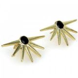 Stylish earrings in punk style