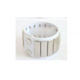 White bracelet with rivets